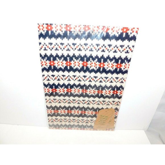 J Crew Christmas Holiday Wrapping Gift Paper Sweater & Plaid 4 pkgs NEW - Picture 2 of 5